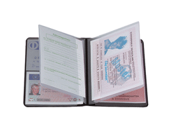 Poche permis de conduire 4 poches