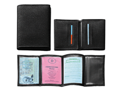 Poche permis de conduire 4 soufflets