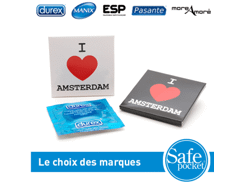 Pochette en carton 1 préservatif 