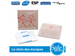 Pochette en papier 1 préservatif