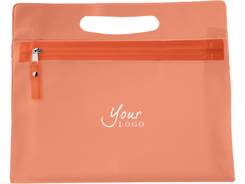 Pochette pour cosmétique en PVC translucide avec z