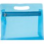 Pochette pour cosmétique en PVC translucide avec z Bleubleu clair