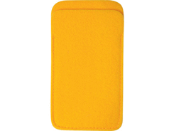 Pochette téléphone jaune