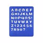 Pochoir à lettres BleuBleu