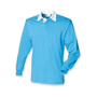 Polo de rugby homme manches longue Au choixSurf Blue
