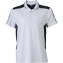 Polo de travail homme manches courtes Blancblanc/carbone