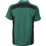 Polo de travail homme manches courtes Au choixvert foncé/noir