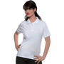 Polo de travail pour femme manches courtes Blancblanc