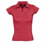Polo femme emmanchures américaines pretty Rougerouge