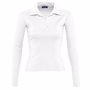 Polo femme manches longues pulp Blancblanc