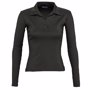 Polo femme manches longues pulp Noirnoir