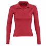 Polo femme manches longues pulp Rougerouge