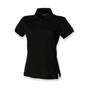 Polo femme piqué stretch Au choixBlack