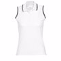 Polo golf personnalisé femme sans manches princess Blancblanc