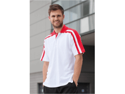 Polo homme à bandes contrastées RACING