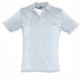 Polo homme aspect double col Pacific Au choixbaby blue et blanc