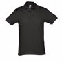 Polo homme piqué lourd manches courtes spirit Noirnoir