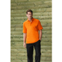Polo logoté de travail homme manches courtes Orangeorange