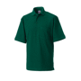 Polo logoté de travail homme manches courtes Au choixvert bouteille