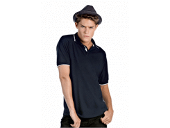 Polo maille piquée avec liseré Safran sport