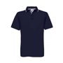 Polo maille piquée avec liseré Safran sport Au choixNavy / White