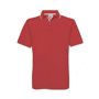 Polo maille piquée avec liseré Safran sport Au choixRed / White
