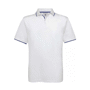 Polo maille piquée avec liseré Safran sport Au choixWhite / Royal Blue