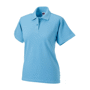 Polo maille piquée femme Au choixSky Blue