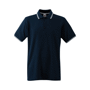 Polo piqué col liseré Tipped Au choixDeep Navy / White