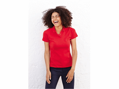 Polo piqué femme 65/35 ceintré