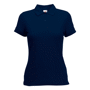 Polo piqué femme 65/35 ceintré Au choixDeep Navy
