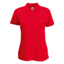 Polo piqué femme 65/35 ceintré Au choixRed