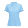 Polo piqué femme 65/35 ceintré Au choixSky Blue