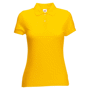Polo piqué femme 65/35 ceintré Au choixSunflower yellow