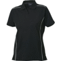 Polo piqué femme Alpena Noirnoir
