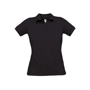 Polo piqué femme B&C SAFRAN PURE Au choixBlack