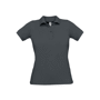 Polo piqué femme B&C SAFRAN PURE Au choixDark Grey