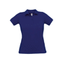 Polo piqué femme B&C SAFRAN PURE Au choixIndigo