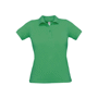 Polo piqué femme B&C SAFRAN PURE Au choixKelly Green