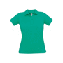 Polo piqué femme B&C SAFRAN PURE Au choixPacific Green