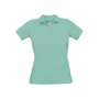 Polo piqué femme B&C SAFRAN PURE Au choixPixel Turquoise