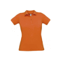 Polo piqué femme B&C SAFRAN PURE Au choixPumpkin Orange