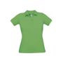 Polo piqué femme B&C SAFRAN PURE Au choixReal Green