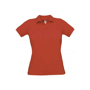 Polo piqué femme B&C SAFRAN PURE Au choixRed
