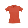 Polo piqué femme B&C SAFRAN PURE Au choixSunset Orange