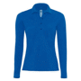 Polo piqué femme manches longue Au choixRoyal Blue