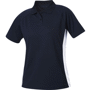 Polo piqué femme respirant Arizona Bleubleu marine/blanc