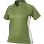 Polo piqué femme respirant Arizona Au choixvert/blanc