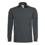 Polo piqué lourd manches longues HEAVYMILL Au choixDark Grey