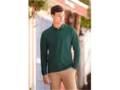 Polo piqué manches longues PREMIUM